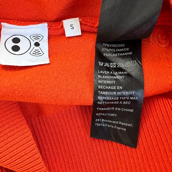 AZ FACTORY MyBody Stretch Knit Top Short Sleeve Athleisure Athletic Fitted Shirt - Picture 7 of 13